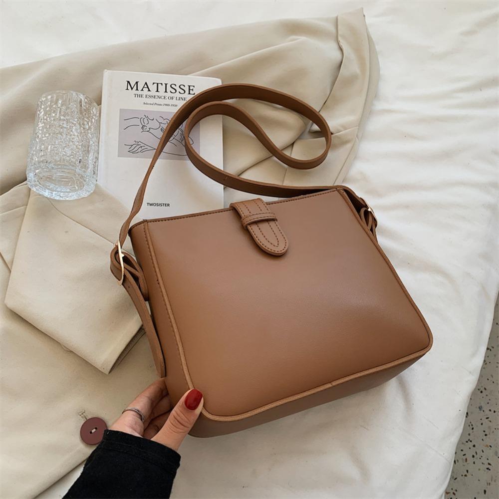 

Сумка простая на плечо большой вместимости квадратная сумка-тоут ретро из ПУ кожи квадратная сумка для улицы хаки