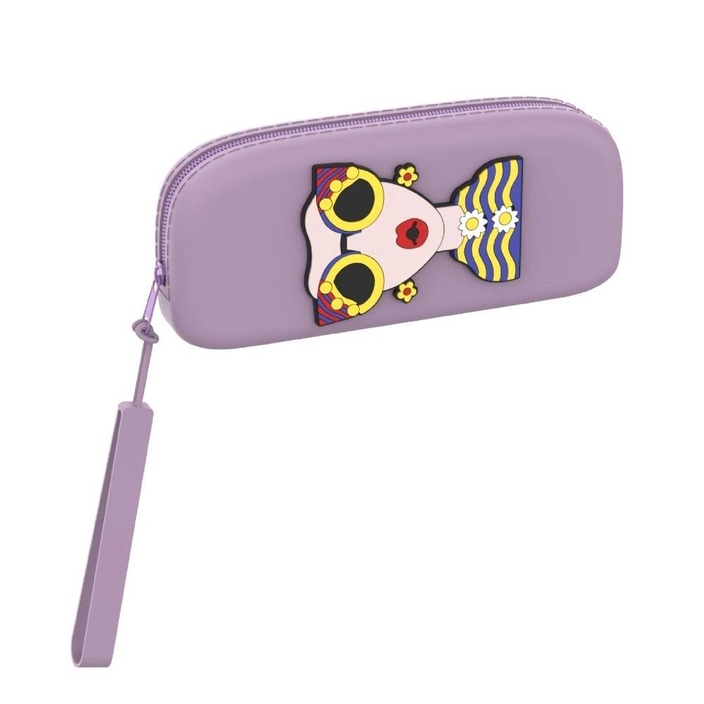 Soft Silicone Eyeglasses Pouch Case Wristlet Strap Glasses Holder Pouch Travel Use