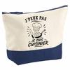 Large Pencil Case - PLANETEE - I Can't Minimalist - Cotton 33×23×11 Cm - 5 L - Metal Zip Closure