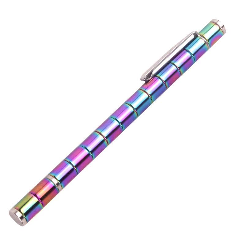 Magnetic Pen Set In Silver Color Includes 13 Magnetic Rings 3 Pen Refills 12 Beads And 2 Capacitive Heads