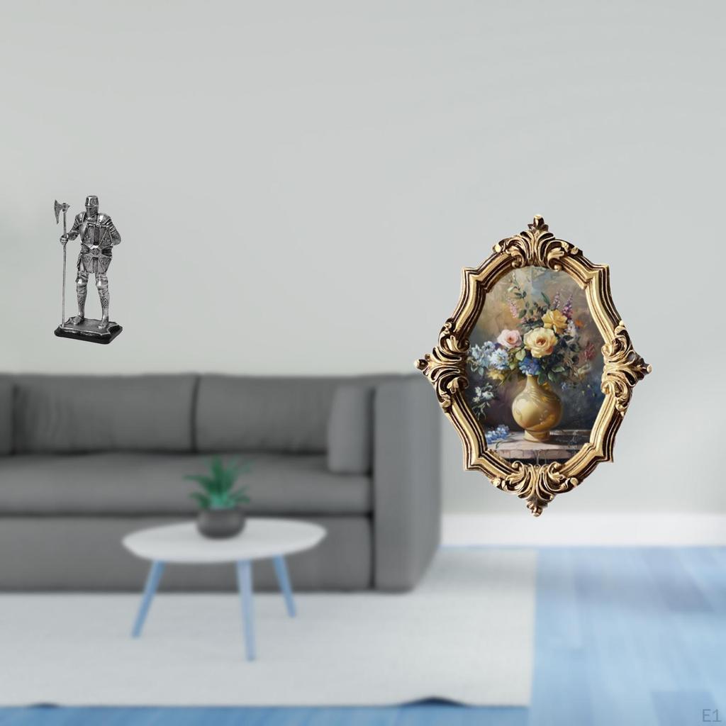 Figurine Decorative Statue Photo Frame Resin Picture Vintage Design Art Crafts Collections
