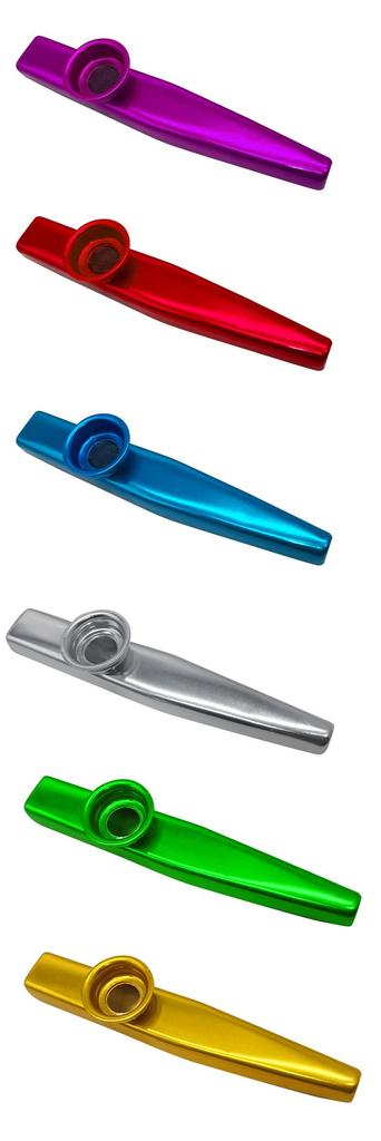 Kazoo Aluminum Kazoo Whistle for Humming and Party Music Whistle Accompaniment, Lovers' (Red)