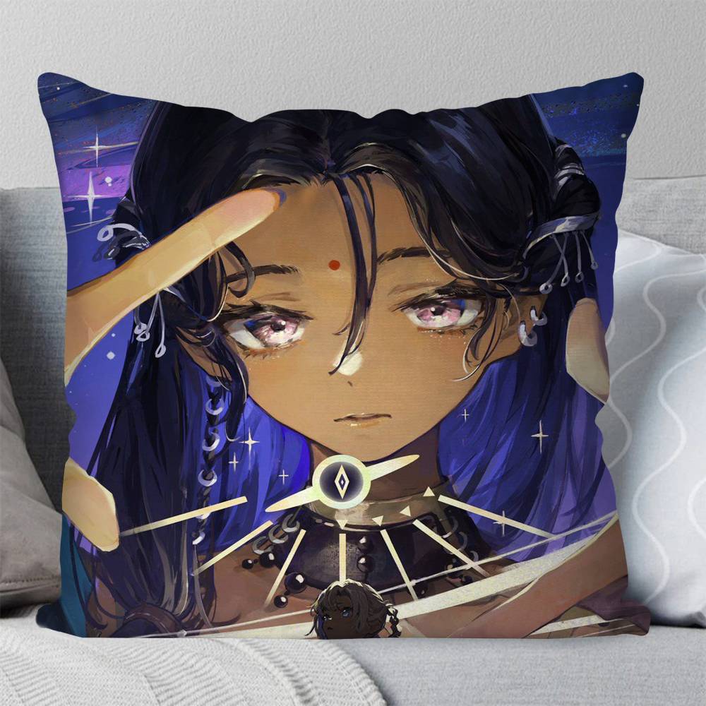 Black Dwarf Anime Reverse Pillow Case Fashion Square Pillowcase Bedroom Sofa Room Ins Decoration Leisure