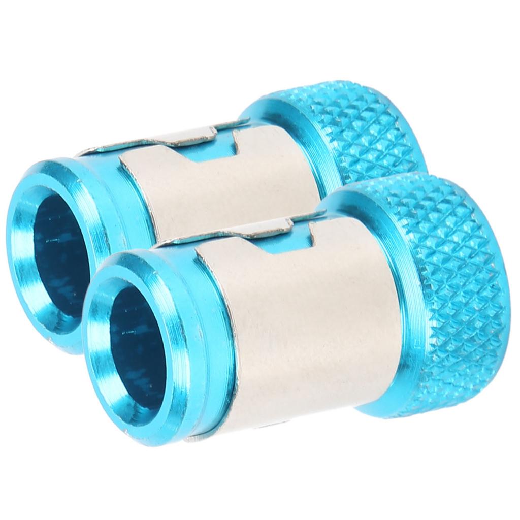 2Pcs Magnetizer Ring Universal Metric 1 4inch Magnetic Steel Screwdriver Bits AccessoriesLake Blue