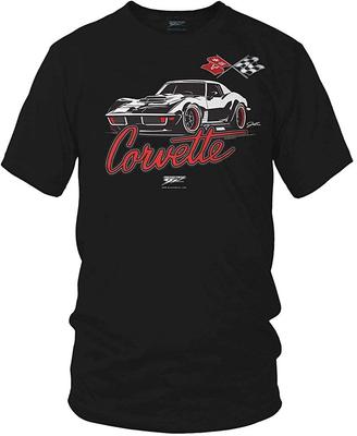 Wicked Metal C3 Corvette Stilisierte Corvette C3 Unisex T-shirts