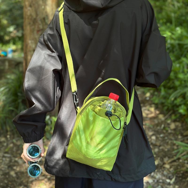 Outdoor Portable Multifunctional Hand Carry Water Cup Bag Lightweight Crossbody Mobile Phone Bag Leisure Travel Shoulder Bag
