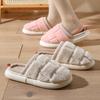 Winter Warm Cotton Slippers Thick Soft Sole Slippers Men Women Indoor Floor Flat Home Non-slip Shoes Flip Flops Couple Slippers
