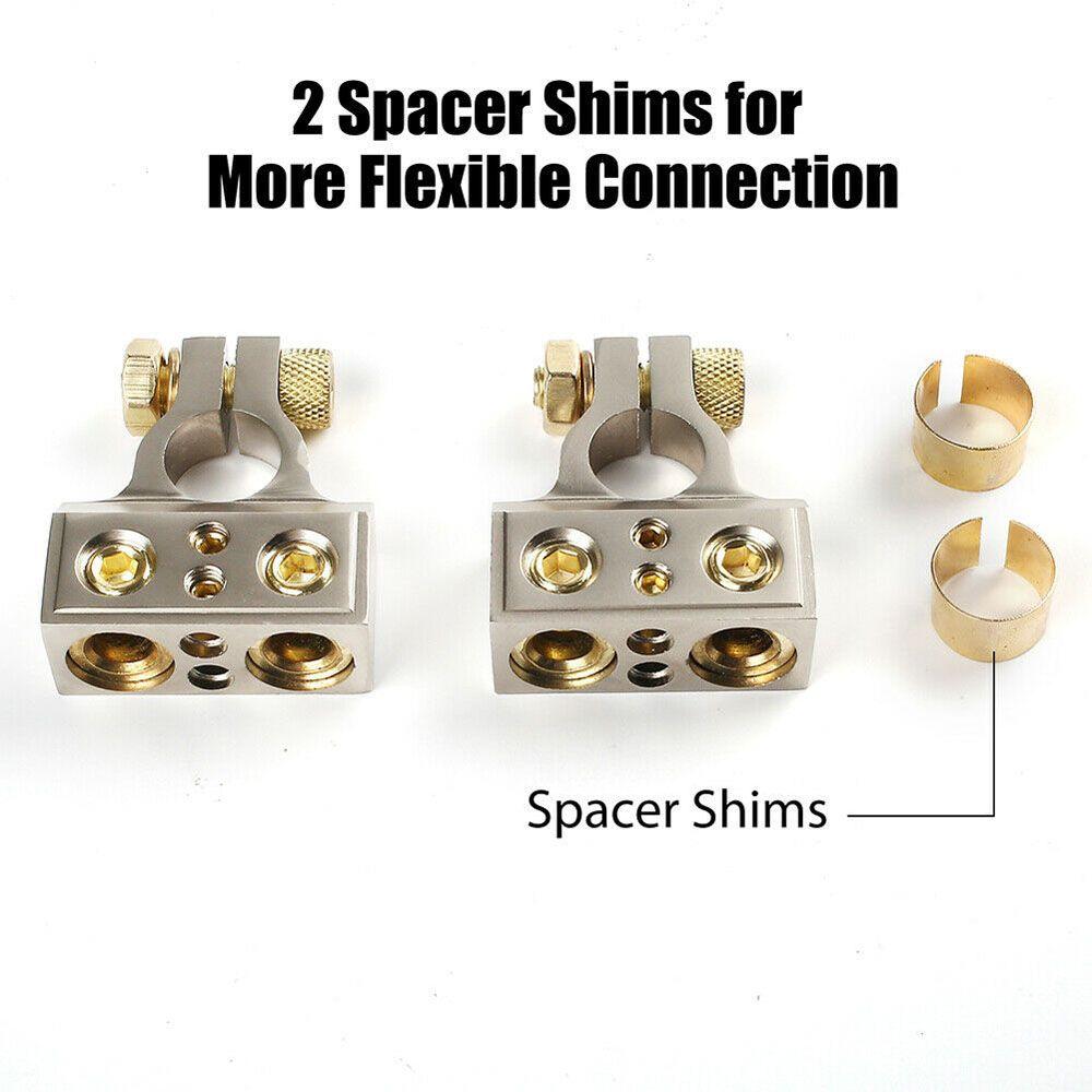 Durable Metal GA AWG Gauge Terminal Clamp Post Car Battery Clamp Car Accessories Car Electronics