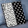 For Samsung Galaxy S10e S22 Ultra 5G S8 S21 Plus S10 S7 S9 S20 FE 2022 Phone Case Black and White Polka Dot Silicone Fundas