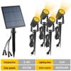 RGB Solar Lawn Spotlights - Outdoor LED Landscape Lights for Courtyard & Trees