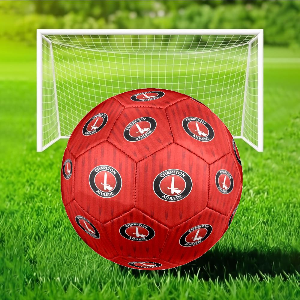 Football Charlton-Athletic Crest Soccer Ball Size 5 Soccer Ball, Machine-stitched, Soft and Comfortable, Suitable for Training and Matches Fan Gift
