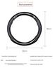 Universal Non-Slip Carbon Fiber Steering Wheel Cover - Ultra-Thin, All-Season Sports Edition
