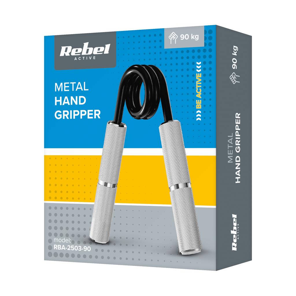 Grip For Hand Rehabilitation Exercises, Metal, 90Kg, Rebel