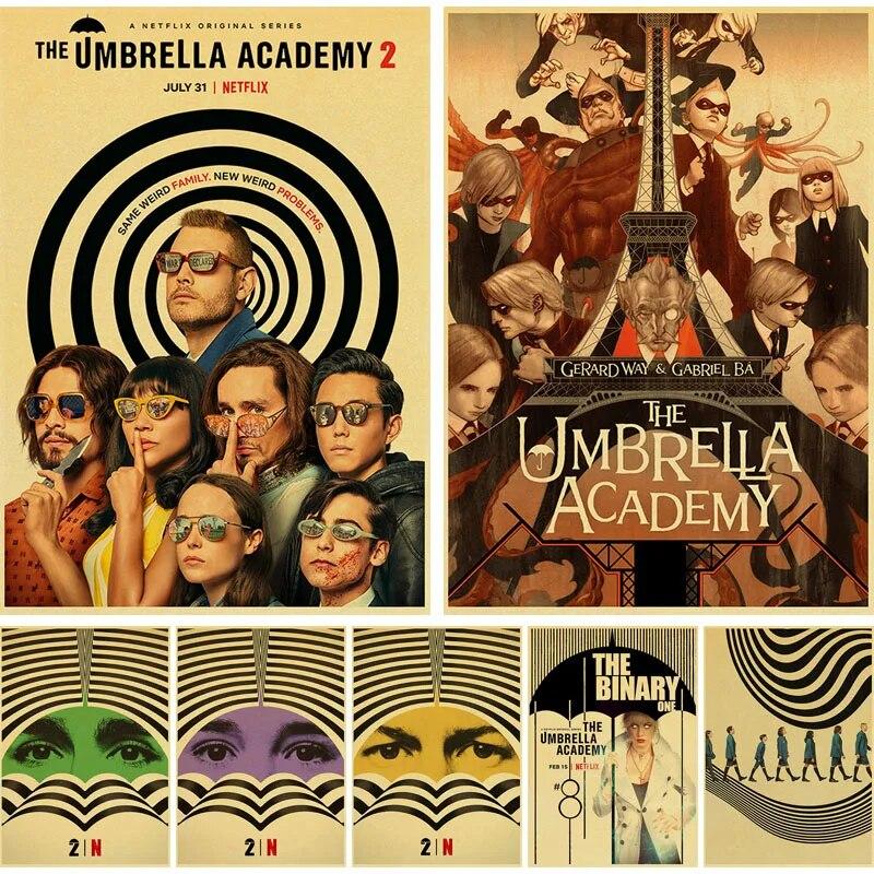 

Винтажный ТВ сериал The Umbrella Academy плакаты крафт-бумага плакат настенная наклейка домашний декор гостиная бар кафе художественная живопись