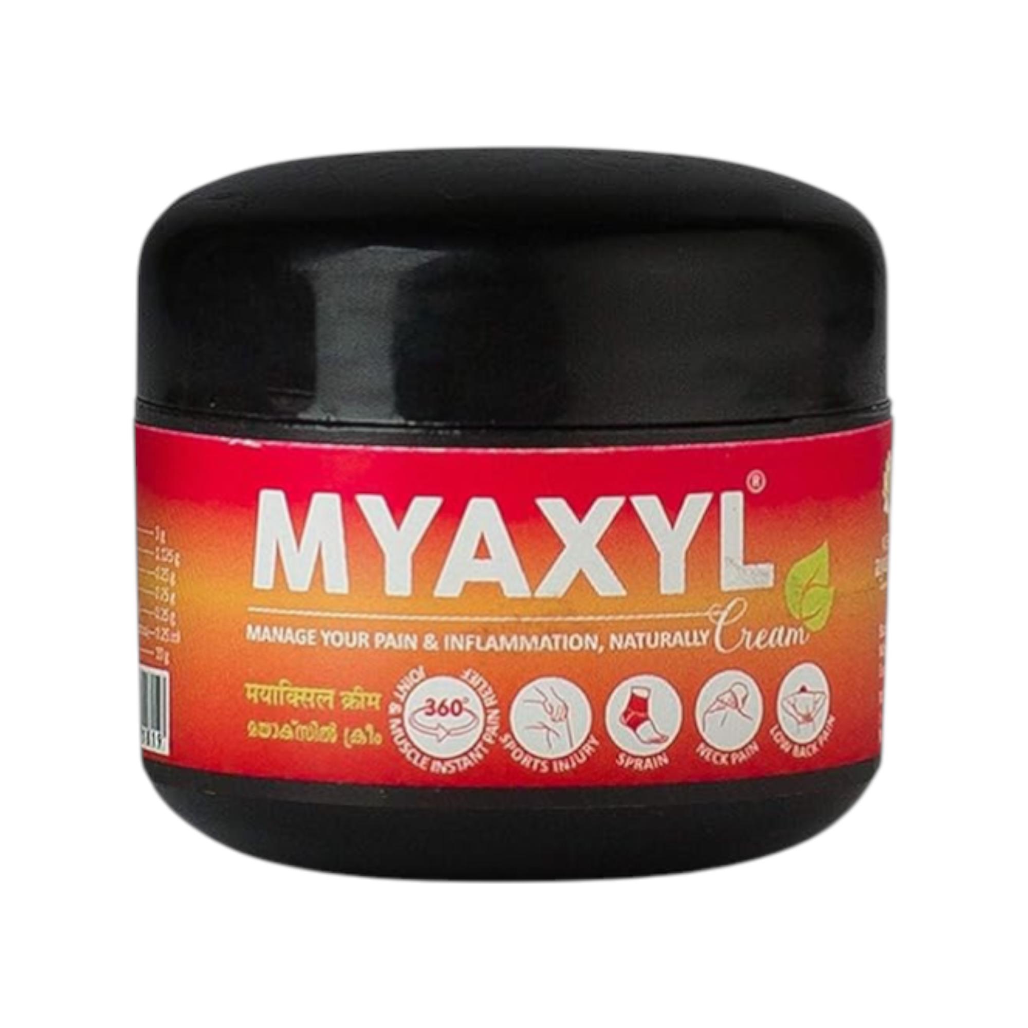 

Керала Аюрведа Myaxyl Аюрведический крем для облегчения боли 20 г Удобная для путешествий упаковка для комфорта мышц, суставов и спины