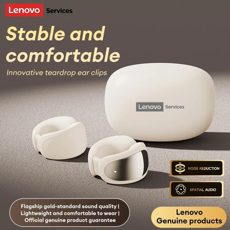 Originální bezdrátová sluchátka Lenovo RS121 OWS otevřeného typu, s klipem na ucho, Bluetooth sluchátka, HiFi zvuk, pro sport a hry, s nízkou latencí, s mikrofonem, Nové