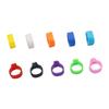 8mm Vögel Taube Fußringe Kleiner Geflügel Fußring 10 Farben Kunststoff Taubenclip Wachtel Taube Fußring Haustier Vogelzubehör 200 Stück