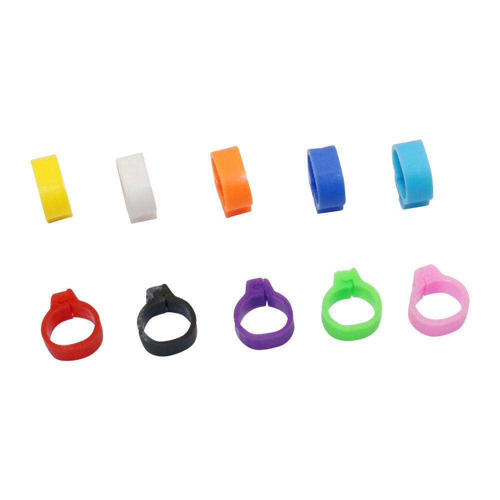 8mm Vögel Taube Fußringe Kleiner Geflügel Fußring 10 Farben Kunststoff Taubenclip Wachtel Taube Fußring Haustier Vogelzubehör 200 Stück