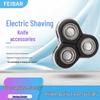 Electric Shaver with Three-Blade Head, Water Washable, Universal Double Ring Cutter Net, Original Genuine Accessories.