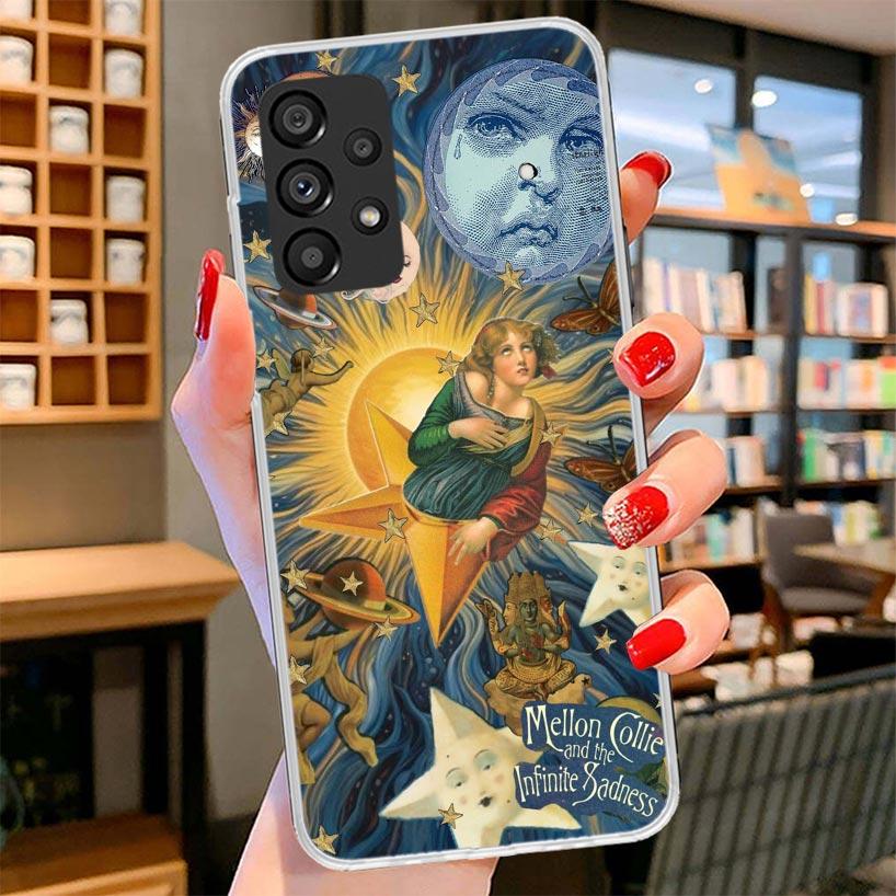 Rock The Smashing Pumpkins Phone Case For Samsung Galaxy A12 A22 A32 A52 A72 A02S Phone Case Note 20 Ultra 10 S10 Plus A51 A71 A