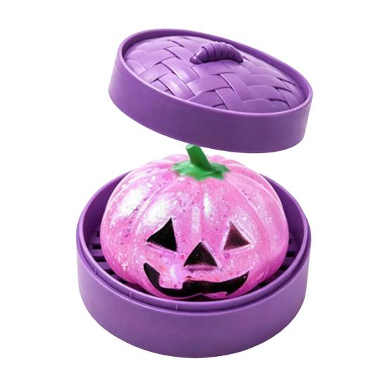 Safe Stress Ball Halloween Dumpling Relief Toy Pumpkin Ghost Steamed Bun Squeeze Adult Sensory Fidget Party Favors Toy