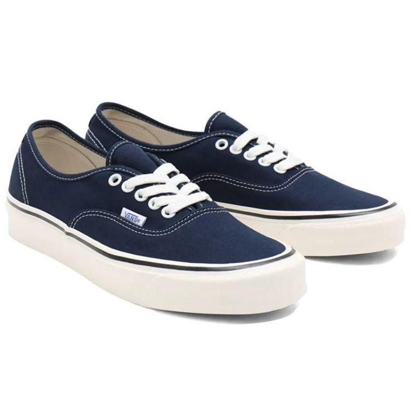 Vans Authentic 44 Dx Canvas Trendy Versatile Casual Low Top Unisex Skate Shoes Dark Blue VN0A54F29GK