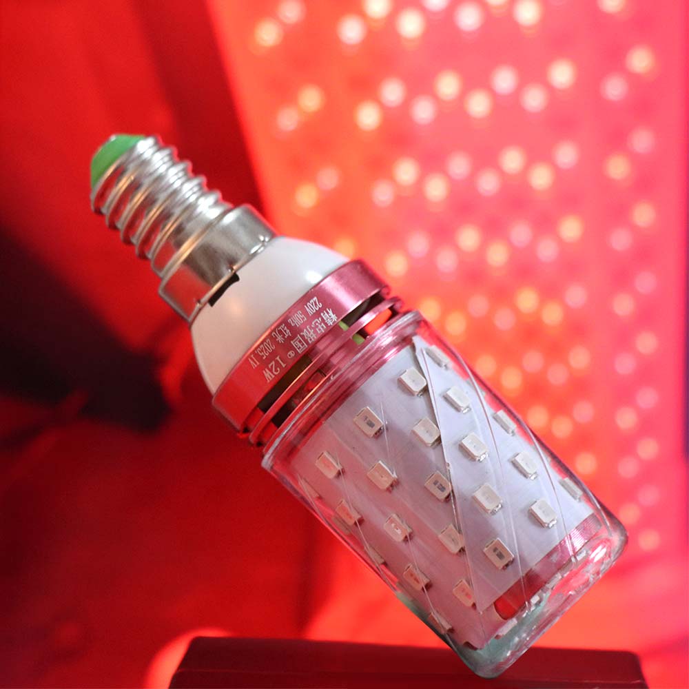 Practical Red Color E14/ E27 Corn Lights Energy Saving No Flicker LED Corn Bulbs Replace High Brightness LED Bulbs Living Room