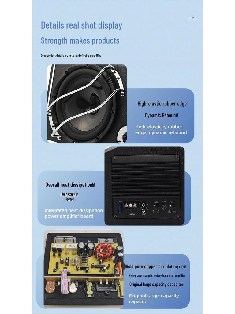 10-Inch High-Power Car Audio Subwoofer for Cross-Border Upgrades