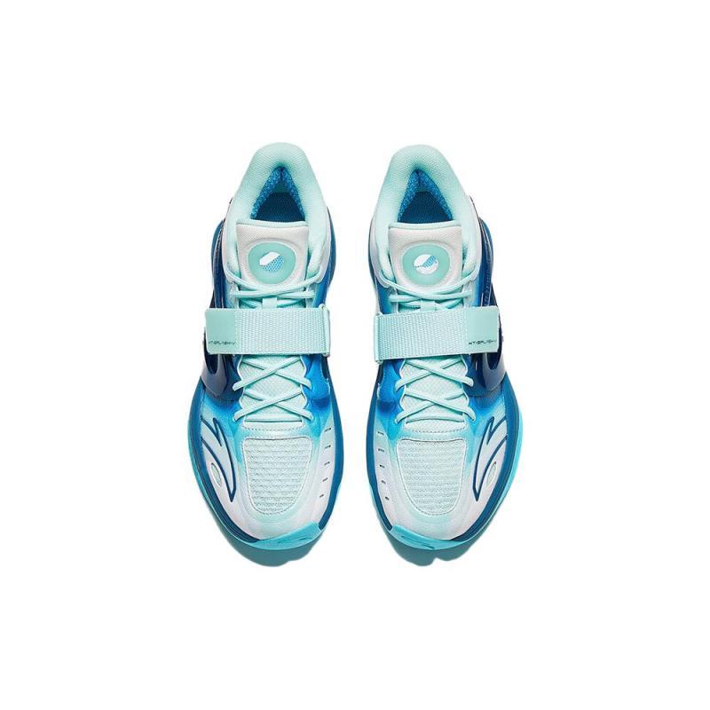 Anta KT SPLASH V Breathable Moisture Wicking High top Basketball Shoes Men's Blue White Sneakers 112341108-2