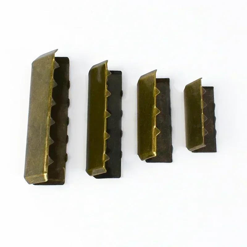 10/30Pcs Meetee Metal Clip Buckles Bag Strap End Stopper Clips Waistband Belt Lock Zipper Tail Buckle Sewing Accessories