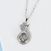Southeast Asian Gold-Plated Copper Coin Pendant Necklace for Women