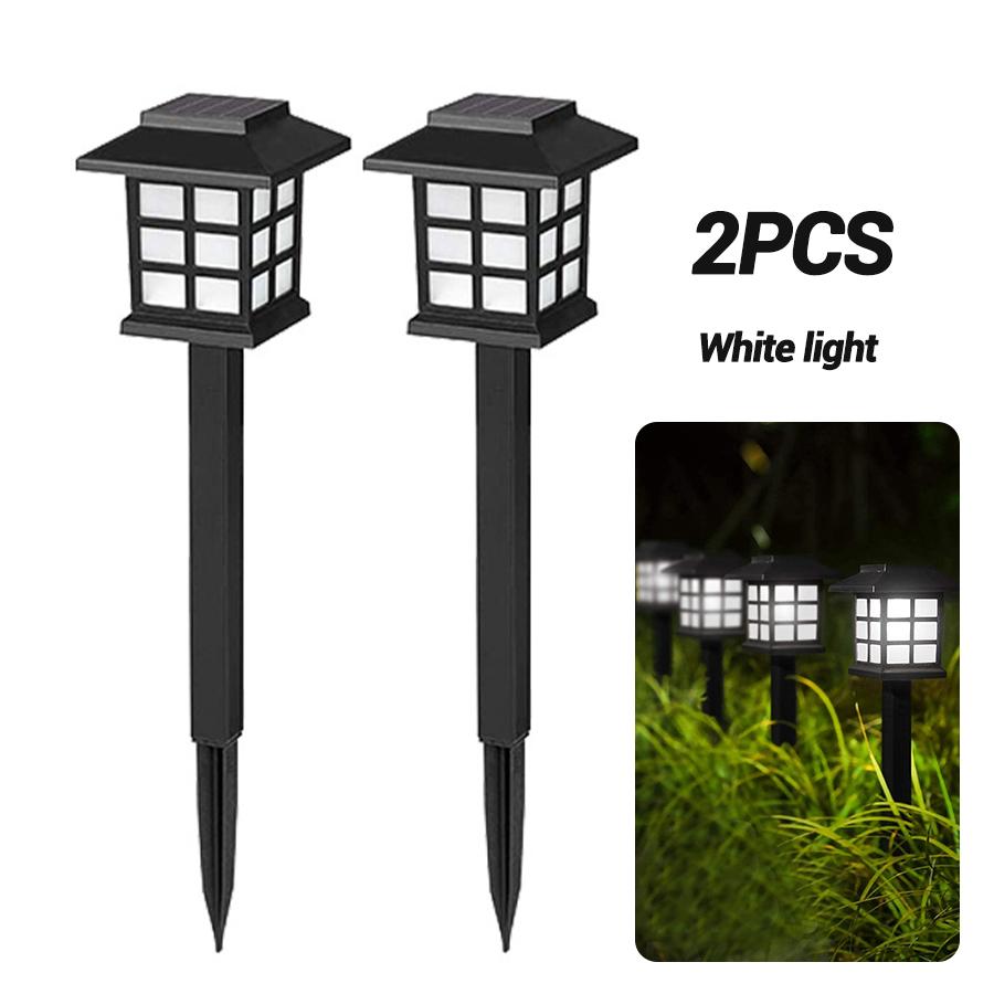 

2 шт. уличных солнечных газонных светильников в стиле ретро для небольшого дома, украшение двора и сада, небольшие ночные светодиодные вставки для небольших дворцовых светильников a paper box