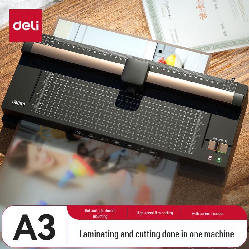 Deli A3 Photo Laminator with Integrated Cutter 14377