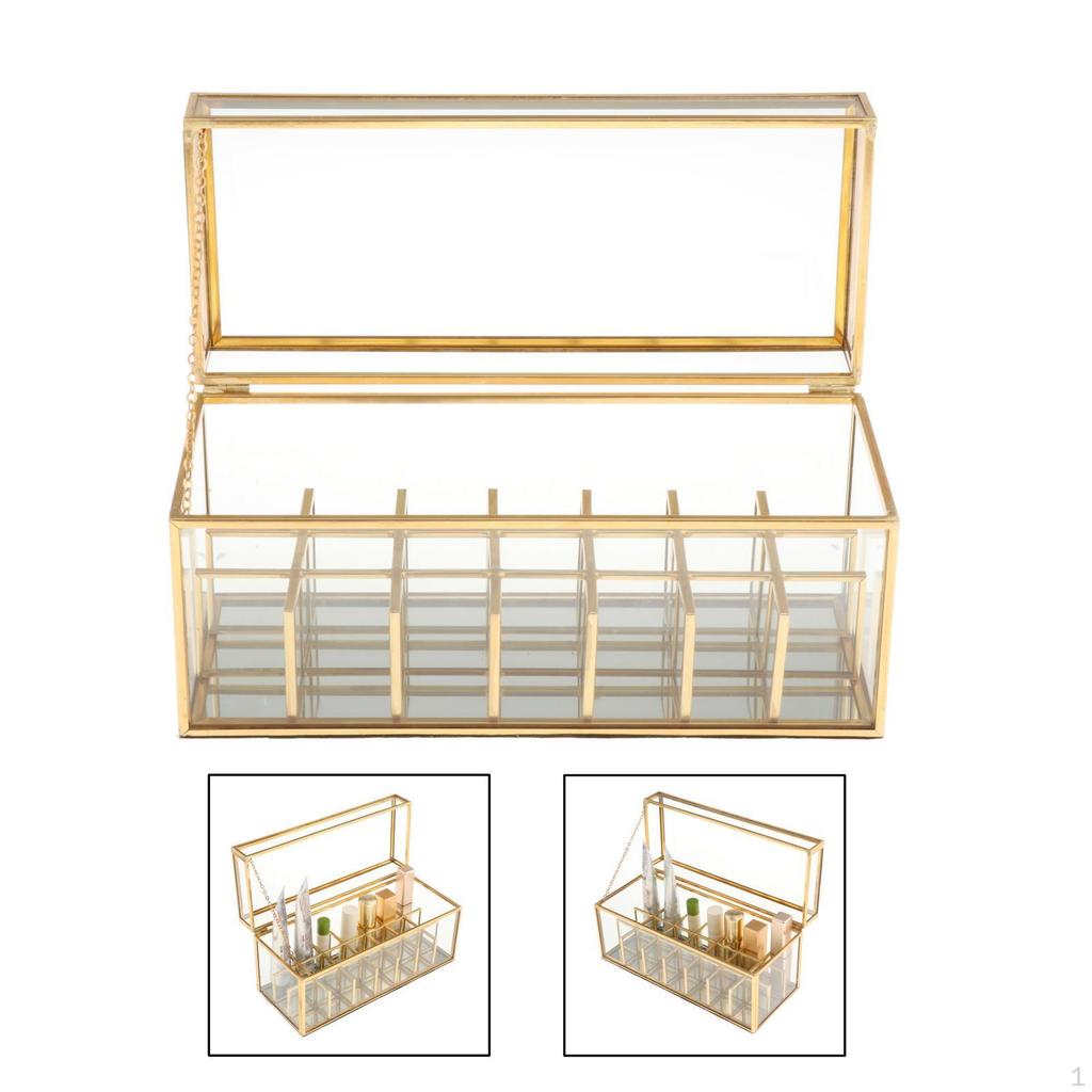 Organizer Holder Jewelry Storage Box Display Case with 21 Compartment