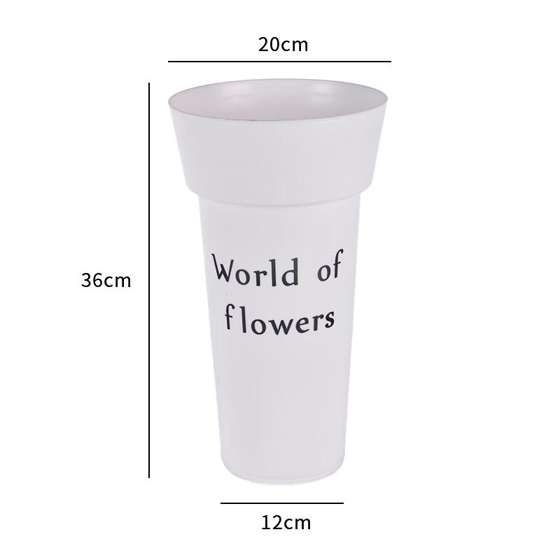 Round Plastic Flower Arrangement Bucket