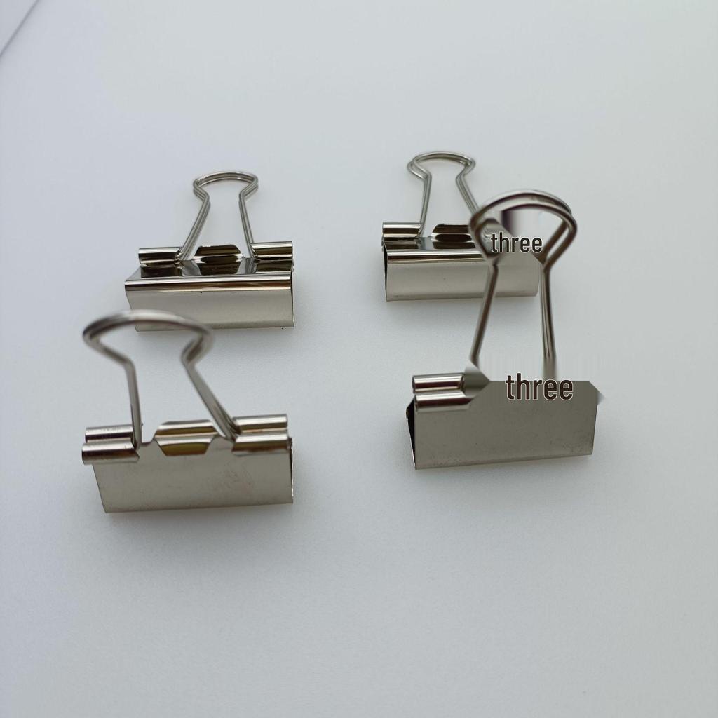 32mm Silver Medium Binder Clips - Office Supplies