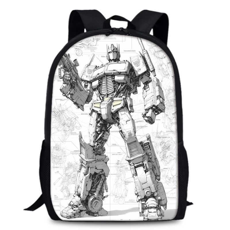 Transformers One 15-inch Durable Polyester Backpack For Students Unisex School Bag