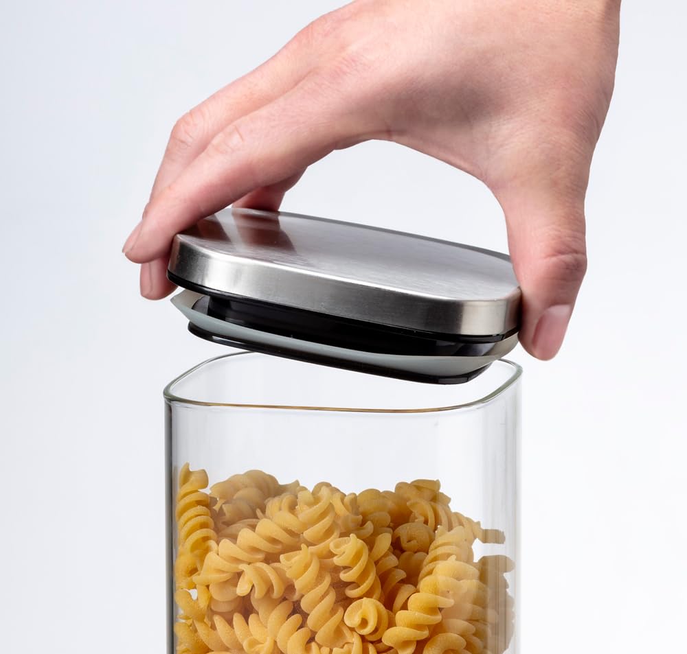 Ishigaki Delish Life Récipient de Stockage en Verre Carré 4573 Résistant à la Chaleur, Boîte de Conservation, 800ml,