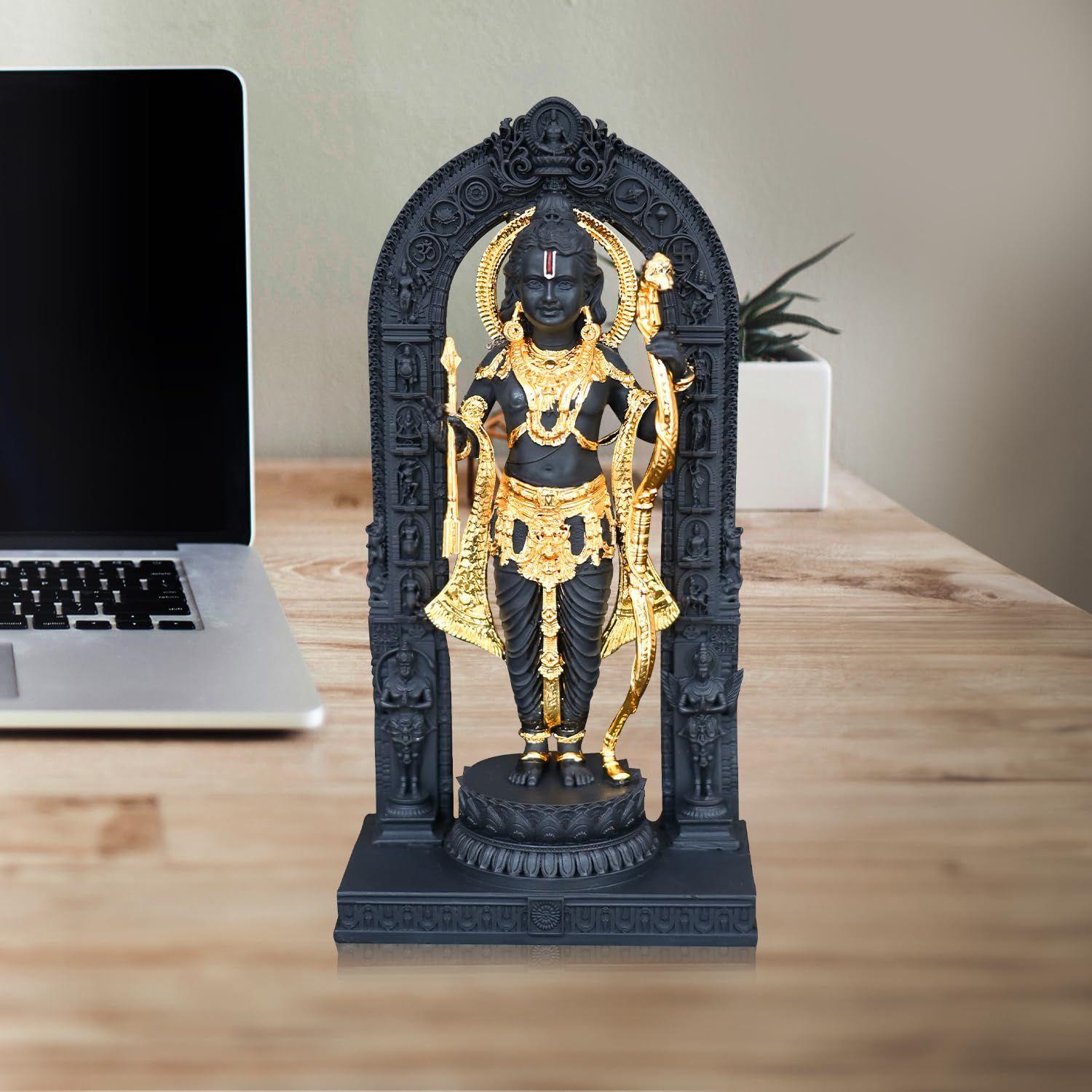 

Идол Рам Лаллы для украшения дома, выставочный экспонат, для комнаты для пуджи|Религиозная статуэтка для мира и процветания|Роскошные скульптуры для украшения стола, подарок,