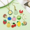 30 Colorful Fruit Enamel Pendants for DIY Jewelry - Apples, Watermelons, Cherries