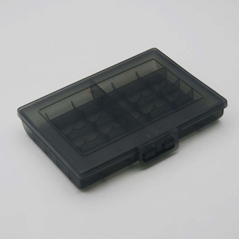 Hard Plastic Battery Holder Case Organizers Container For 2A 3A Size Batteries