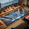 Sf. Mouse Pad cu Culorile Logo-ului Louis Blues, Pernă Mare pentru Masă de Gaming, Anti-alunecare, pentru Laptop, Tabletă, Mousepad Mare XXL, Covoraș pentru PC Mini, Margine Blocată