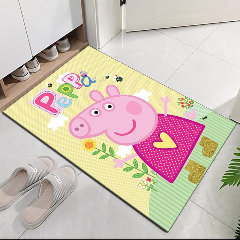 Peppa Pig Printed Carpet, for Office Chair Living Room Bedroom Kitchen Room Decor Gifts.