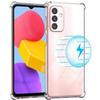 Protective Case - Samsung - Galaxy M23 5G - Transparent - Shockproof - Metal Ring