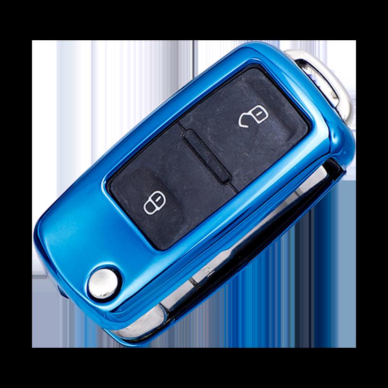 Volkswagen Key Cover for Polo, Lavida, Bora, Sagitar, Tiguan, Scirocco & Santana - TPU Protective Shell