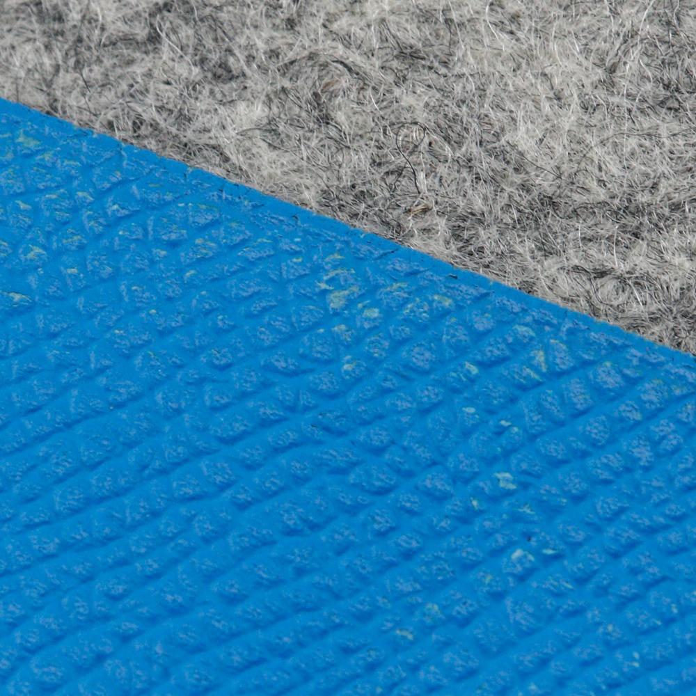 Hermes Too Doo 37 Clutch bag Blue Zanzibar Blue / grauer Filz/Epsom Unisex Gebraucht