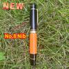 New MAJOHN P139 Large Piston Fountain Pen Orange No.6/8 EF/F/M Nib Hard Rubber Tongue All-copper Structureink Gift Pens