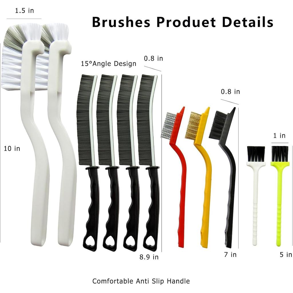 Crevice Cleaning Brush,Gap Cleaning Brush with Long Handle,Small Gap Cleaning Brush for Bathroom Kitchen Toilet Water Cup Bottle and Window Groove