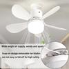 Ceiling Fan with LED Light and Remote Control 3 Color Stepless Dimmable E27/E26 Base Screw in LED Ceiling Fan Light For Home-use