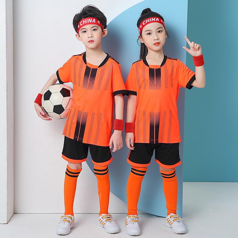 Kids' Quick-Dry Breathable Football Kit - Summer Training & Competition Uniform for Boys & Girls